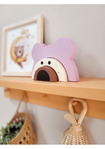 Ayıcık Waldorf El Yapımı Oyuncak Dekor Montessori Oyuncak