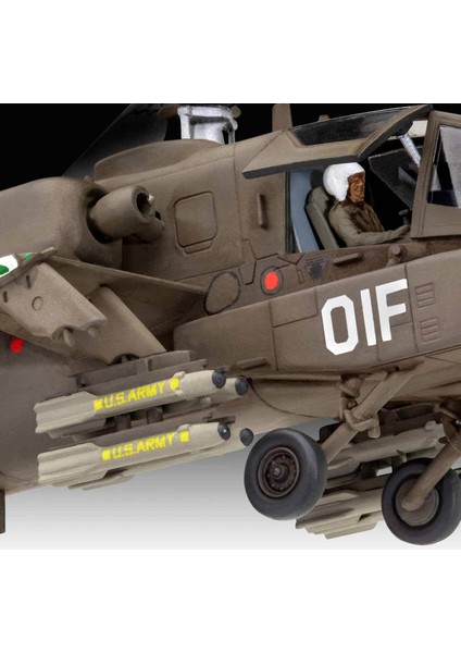 AH-64A Apache Model Kit Uçak