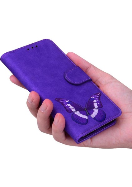 Samsung Galaxy Galaxy Için Flip Case 5g Renk Baskılı Cüzdan Kelebek Kart (Yurt Dışından) modelleri
