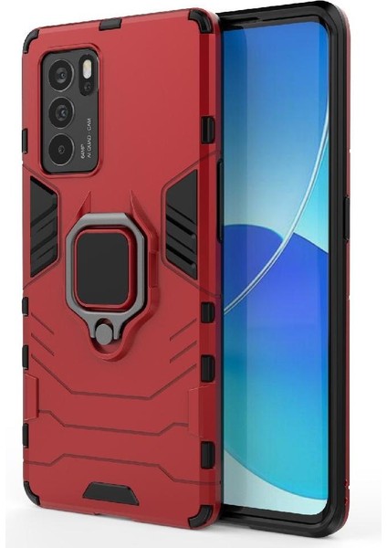 Oppo Reno6 Pro 5g Askeri Sınıf Metal Için Halka Araba Dağı Kickstand Vaka (Yurt Dışından) modelleri
