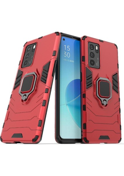 Oppo Reno6 Pro 5g Askeri Sınıf Metal Için Halka Araba Dağı Kickstand Vaka (Yurt Dışından) fırsatları