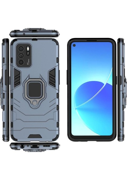 Oppo Reno6 Z Darbeye Kickstand Metal Için Halka Araba Dağı Kickstand Vaka (Yurt Dışından)