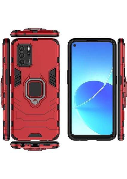 Oppo Reno6 Z Darbeye Kickstand Metal Için Halka Araba Dağı Kickstand Vaka (Yurt Dışından)