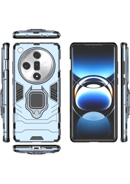Oppo Bulmak X7 Askeri Sınıf Koruma Için Halka Araba Dağı Kickstand Durumda (Yurt Dışından)