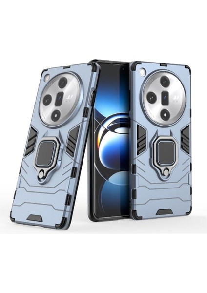 Oppo Bulmak X7 Askeri Sınıf Koruma Için Halka Araba Dağı Kickstand Durumda (Yurt Dışından)