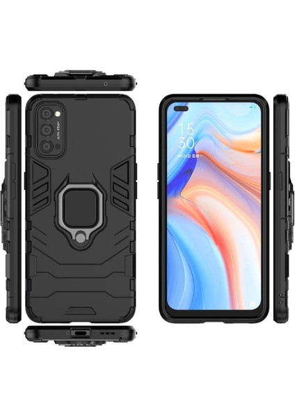 Oppo Reno4 Metal Halka Tutucu Kickstand Için Halka Araç Montaj Kickstand Vaka (Yurt Dışından)