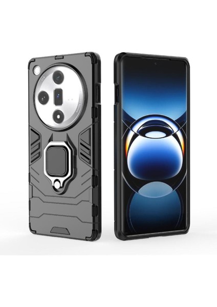Oppo Bulmak X7 Askeri Sınıf Koruma Için Halka Araba Dağı Kickstand Durumda (Yurt Dışından)