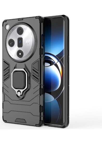 Oppo Bulmak X7 Askeri Sınıf Koruma Için Halka Araba Dağı Kickstand Durumda (Yurt Dışından)