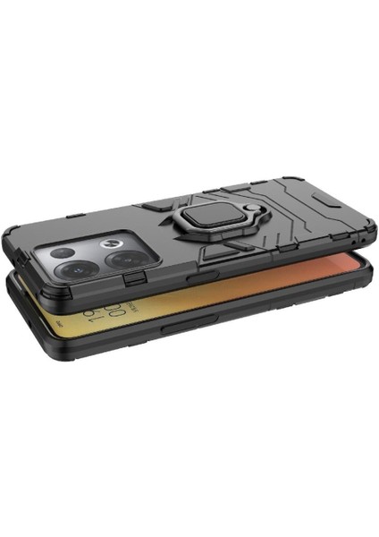 Oppo Reno8 Pro 5g Askeri Sınıf Metal Için Halka Araba Dağı Kickstand Vaka (Yurt Dışından) modelleri