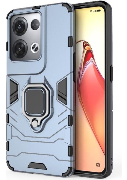 Oppo Reno8 Pro 5g Askeri Sınıf Metal Için Halka Araba Dağı Kickstand Vaka (Yurt Dışından) modelleri