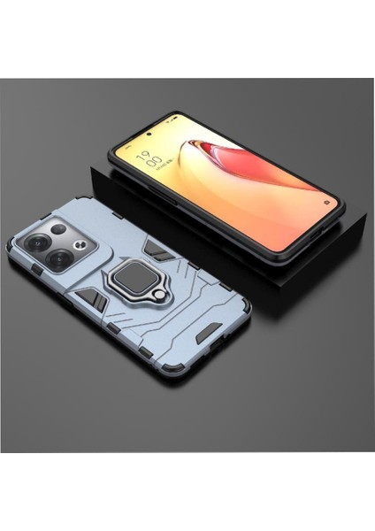 Oppo Reno8 Pro 5g Askeri Sınıf Metal Için Halka Araba Dağı Kickstand Vaka (Yurt Dışından) fırsatları
