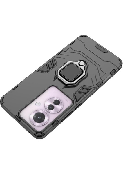 Oppo RENO11 F Askeri Sınıf Koruma Için Halka Araba Dağı Kickstand Vaka (Yurt Dışından)