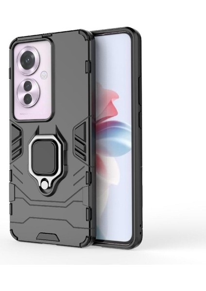 Oppo RENO11 F Askeri Sınıf Koruma Için Halka Araba Dağı Kickstand Vaka (Yurt Dışından)