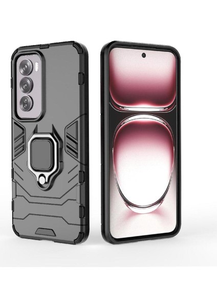 Oppo RENO12 Pro 5g Askeri Sınıf Metal Için Halka Araba Dağı Kickstand Vaka (Yurt Dışından) modelleri