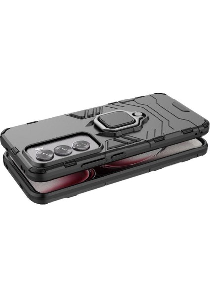 Oppo RENO12 Pro 5g Askeri Sınıf Metal Için Halka Araba Dağı Kickstand Vaka (Yurt Dışından) indirimleri