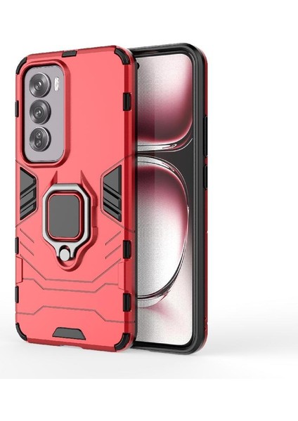Oppo RENO12 Pro 5g Askeri Sınıf Metal Için Halka Araba Dağı Kickstand Vaka (Yurt Dışından) modelleri