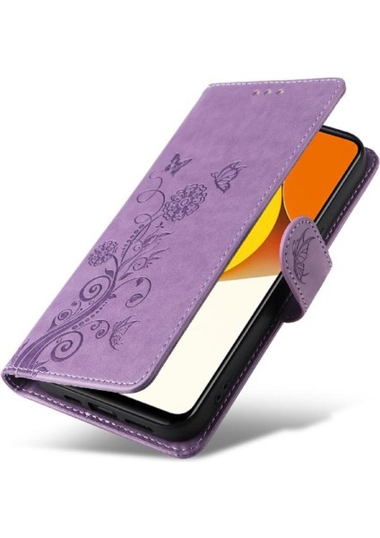 Vıvo Y35 5g Cardyuvaları Çiçek Flip Deri Için Flip Case (Yurt Dışından)