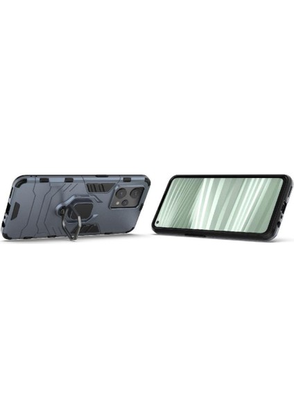 Realme Narzo 50 Pro 5g Darbeye Dayanıklı Sınıf Için Halka Araba Montaj Kickstand Durumda (Yurt Dışından) modelleri