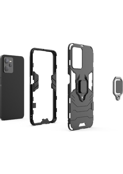 Realme Narzo 50A Prime 4g Darbeye Dayanıklı Halka Araba Dağı Kickstand Kılıf (Yurt Dışından) fırsatları
