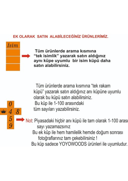 Isim Anı Küpü -Dekor Oyuncak