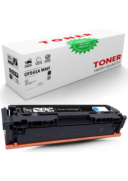  Hp CF541A/CF501A (203A) Mavi Muadil Toner (1.3k)