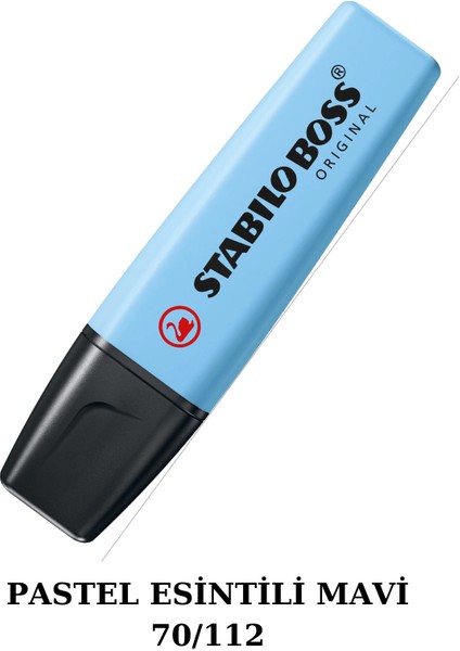 Fosforlu Kalem Boss Pastel-Esintili Mavi 70/112 fiyatları
