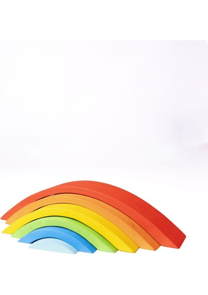 Ahşap Waldorf 6'lı Köprü Ihlamur Ağacından 935G Mavi-Kırmızı-Sarı