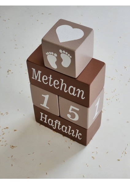 Isim Anı Küpü -Dekor Oyuncak