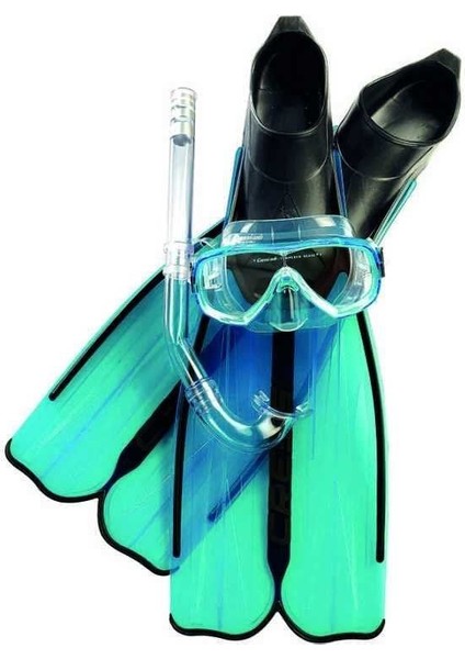 Rondinella Açık Mavi Palet Maske Şnorkel Seti No:45-46