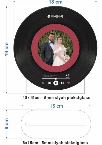 Plak Spotify -Fotoğraf - Müzik - Pleksi Uv Baskı