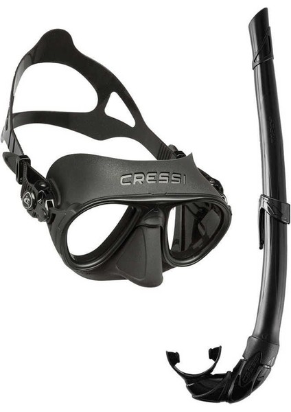 Calibro+Corsica Maske Şnorkel Seti Siyah