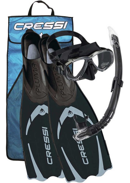 Pluma Siyah Palet Maske Şnorkel Seti No:45-46