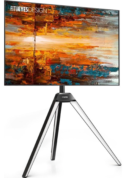 Picasso Serisi Köşe Tv Sehpası 37-65" Led Lcd Ekran, Modern Üç Ayaklı Şövale Tasarım