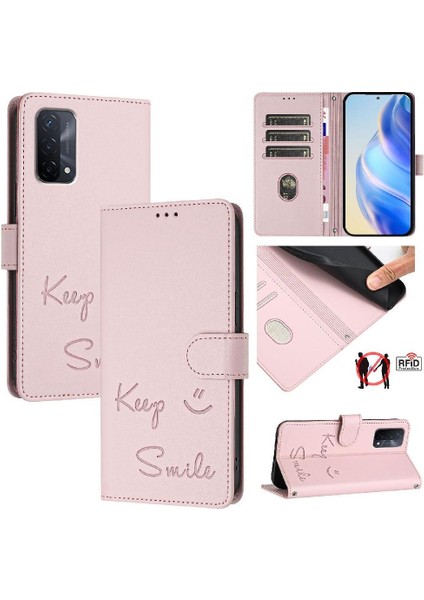 Oppo Için Kılıf A93 5G/A54 5G/A74 5g Kart Tutucu Cüzdan Kapak Çevirin Rfıd Pu (Yurt Dışından)