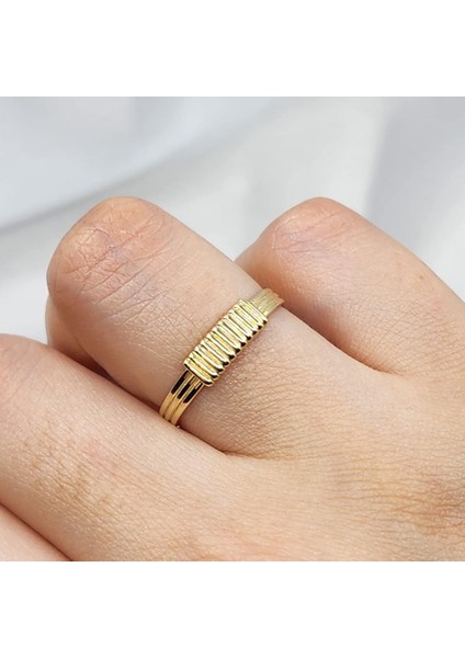 Altın Yüzük - 14 Ayar Altın Halat Kadın Yüzük - Hediyelik, Anneler Günü Hediyesi Altın Yüzük fiyatları