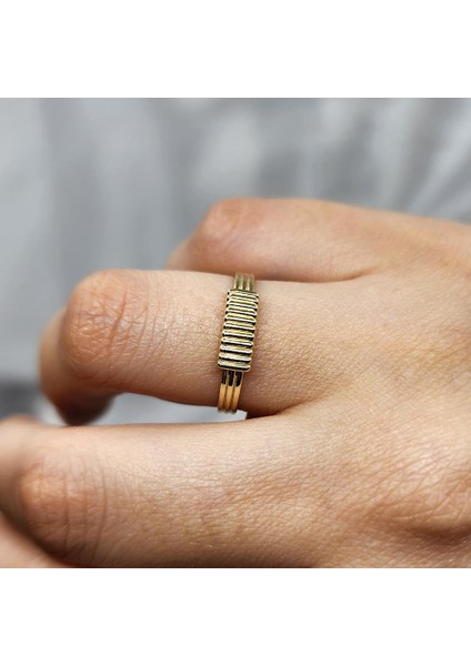 Altın Yüzük - 14 Ayar Altın Halat Kadın Yüzük - Hediyelik, Anneler Günü Hediyesi Altın Yüzük indirimleri