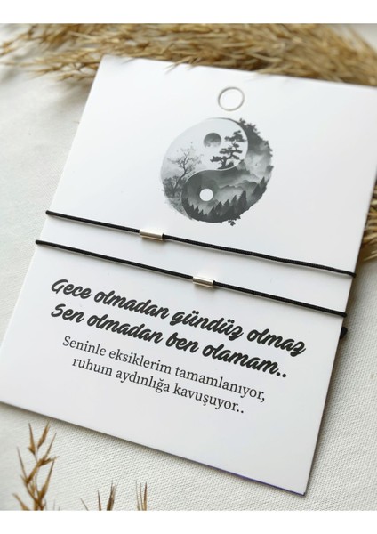 2’li 925 Ayar Gümüş Kırmızı Çift Eş Arkadaş Bilekliği