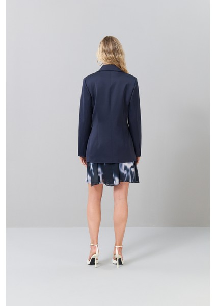 Tek Düğmeli Erkek Yaka Blazer Ceket Lacivert K2516002_015 fiyatları