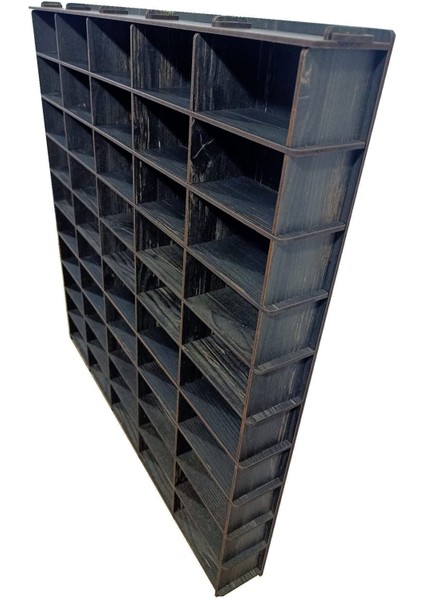 Ahşap Dekoratif Duvar Araba Rafı Düz ( 50 Araçlık ) modelleri