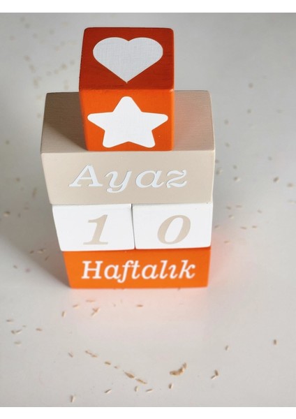 Isim Anı Küpü -Dekor Oyuncak