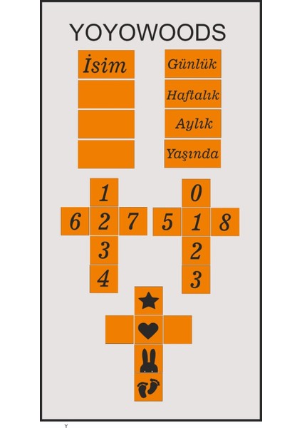 Isim Anı Küpü -Dekor Oyuncak indirimleri