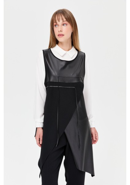 Asimetrik Kesimli Üçlü Takım Siyah fiyatları