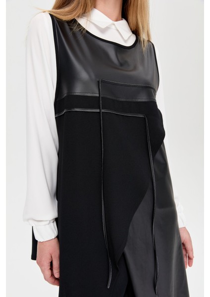 Asimetrik Kesimli Üçlü Takım Siyah fırsatları