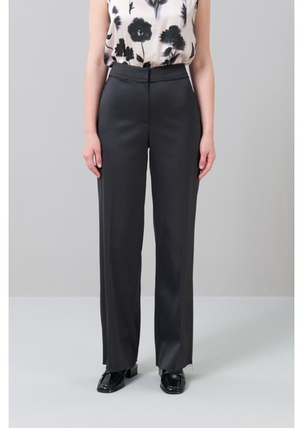 Düz Paça Saten Pantolon Siyah K2512005_001 modelleri