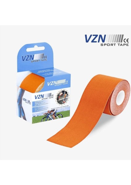 Sport Tape Turuncu Kinezyo Bandı - Sporcu Bandı 5 Metre x 5 cm