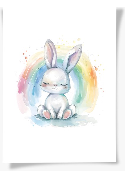 Rainbow Bunny | Çocuk Odası Tablo