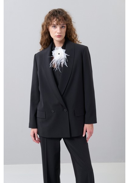 Kruvaze Ceket Siyah K2516005_001