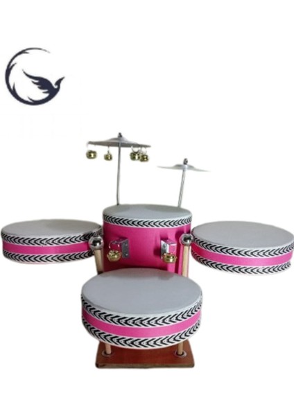 Pembe Aşhap Çoçuk Baterisi