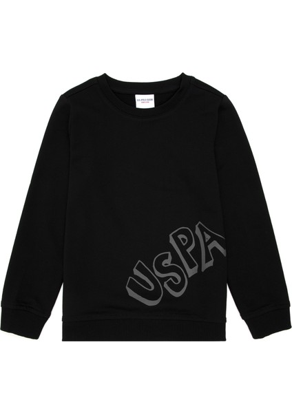 U.S. Polo Assn.  Erkek Çocuk Siyah Sweatshirt 50293617-VR046