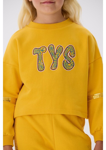 Bg Store Kız Çocuk Hardal Sweatshirt modelleri